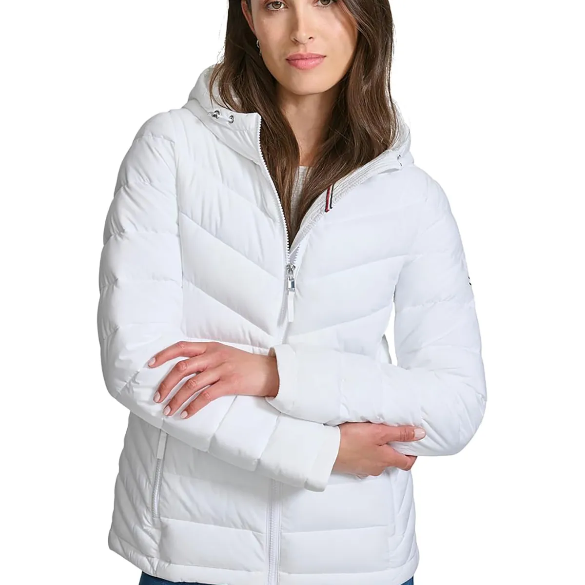 TOMMY HILFIGER - Chaqueta blanca ligera acolchada  Tommy Hilfiger