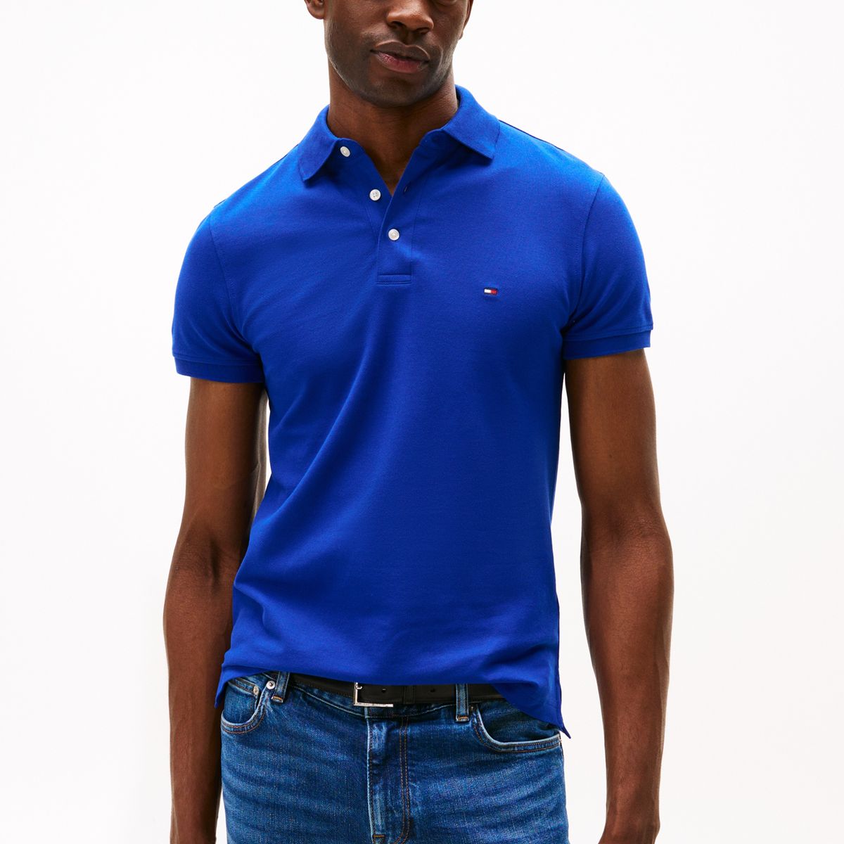 TOMMY HILFIGER - Polo azul slim 1985 Tommy Hilfiger