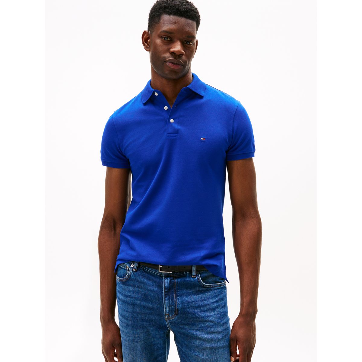 TOMMY HILFIGER - Polo azul slim 1985 Tommy Hilfiger