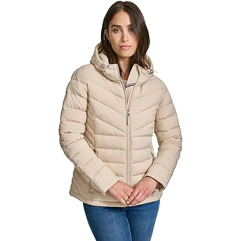 TOMMY HILFIGER - Chaqueta negra ligera acolchada  Tommy Hilfiger