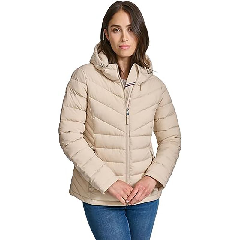 TOMMY HILFIGER - Chaqueta negra ligera acolchada  Tommy Hilfiger