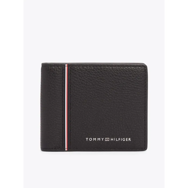 TOMMY HILFIGER - Billetera negra TH Business Corporate plegable Tommy Hilfiger