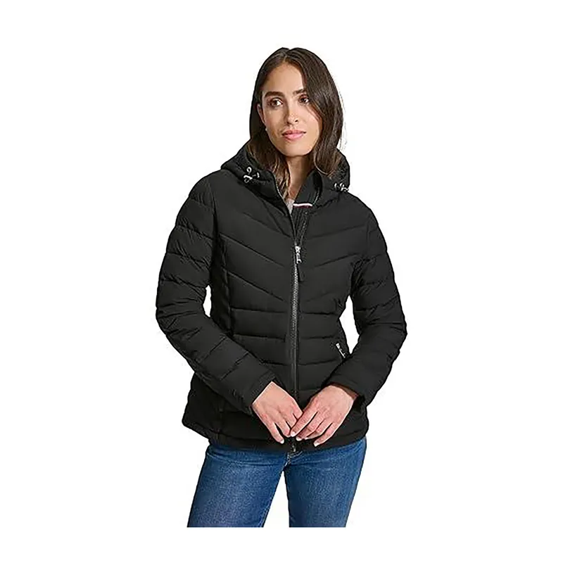 TOMMY HILFIGER - Chaqueta negra ligera acolchada  Tommy Hilfiger