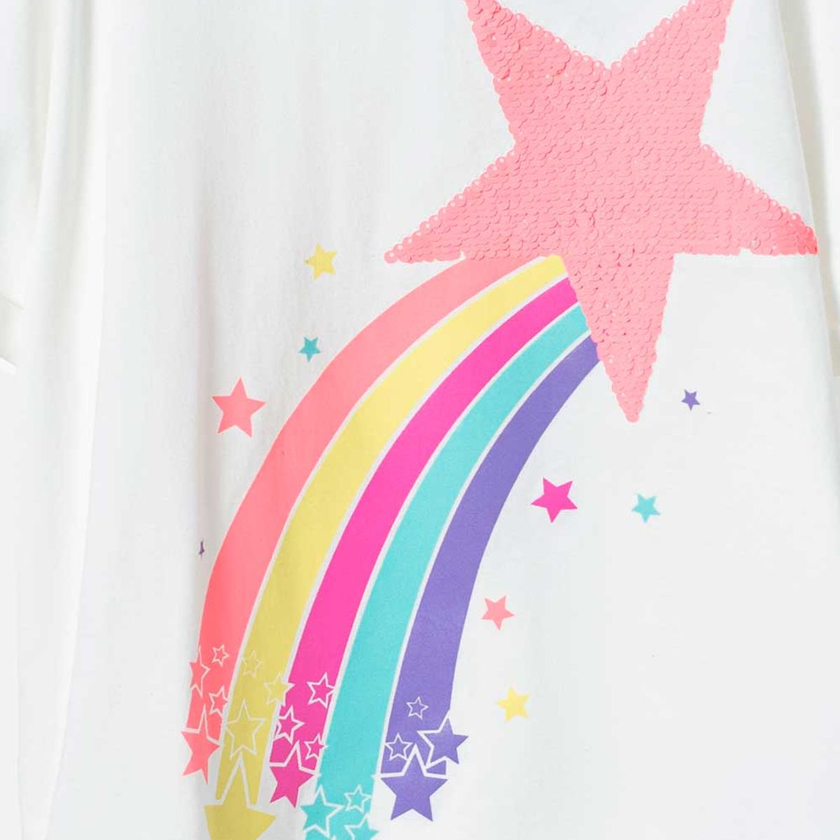 MIC - Camiseta de Mic manga corta marfil para niña