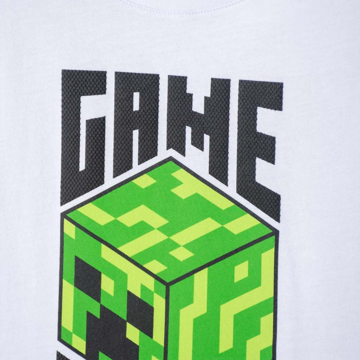 MINECRAFT - Camiseta de Minecraft manga corta blanco para niña