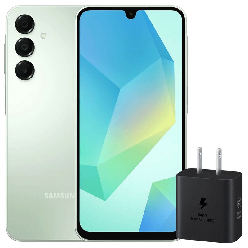 SAMSUNG - Celular Samsung Galaxy A16 4G 128GB 6GB Verde + Cargador 25W