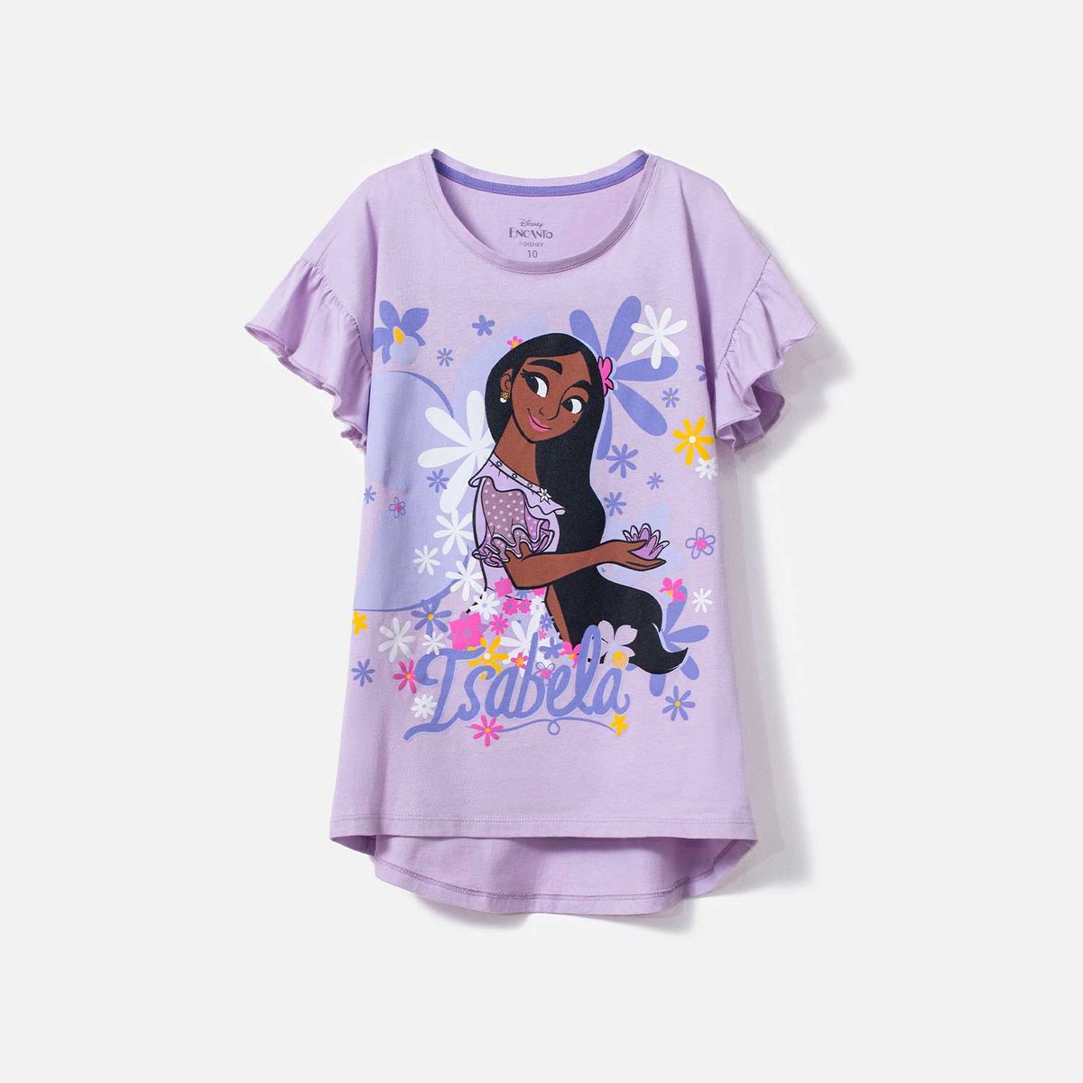 DISNEY - Camiseta de Encanto manga corta lila para niña