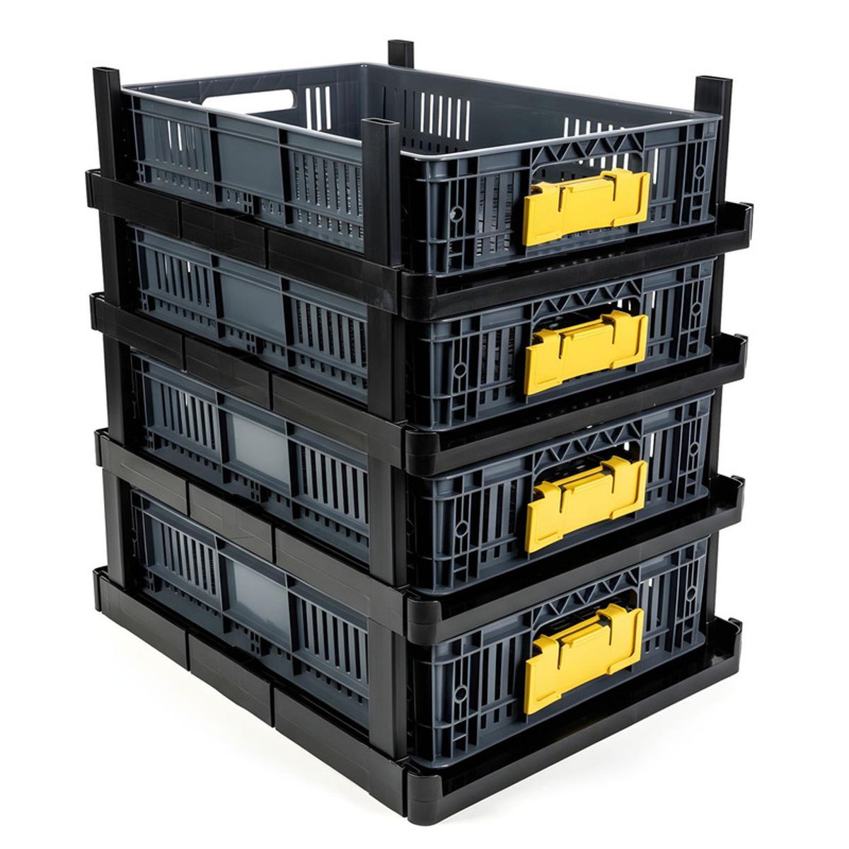 ENERGY PLUS - Set x4 Estantería Plástica Modular con Estantes Organizador