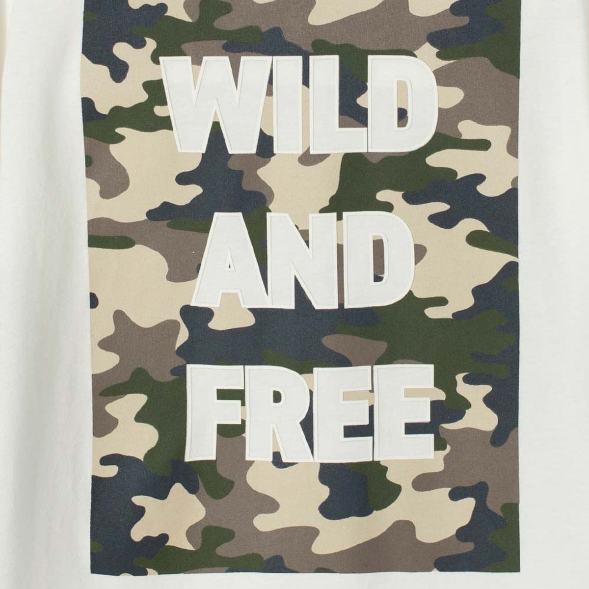 MIC - Camiseta de Mic manga larga marfil para niño