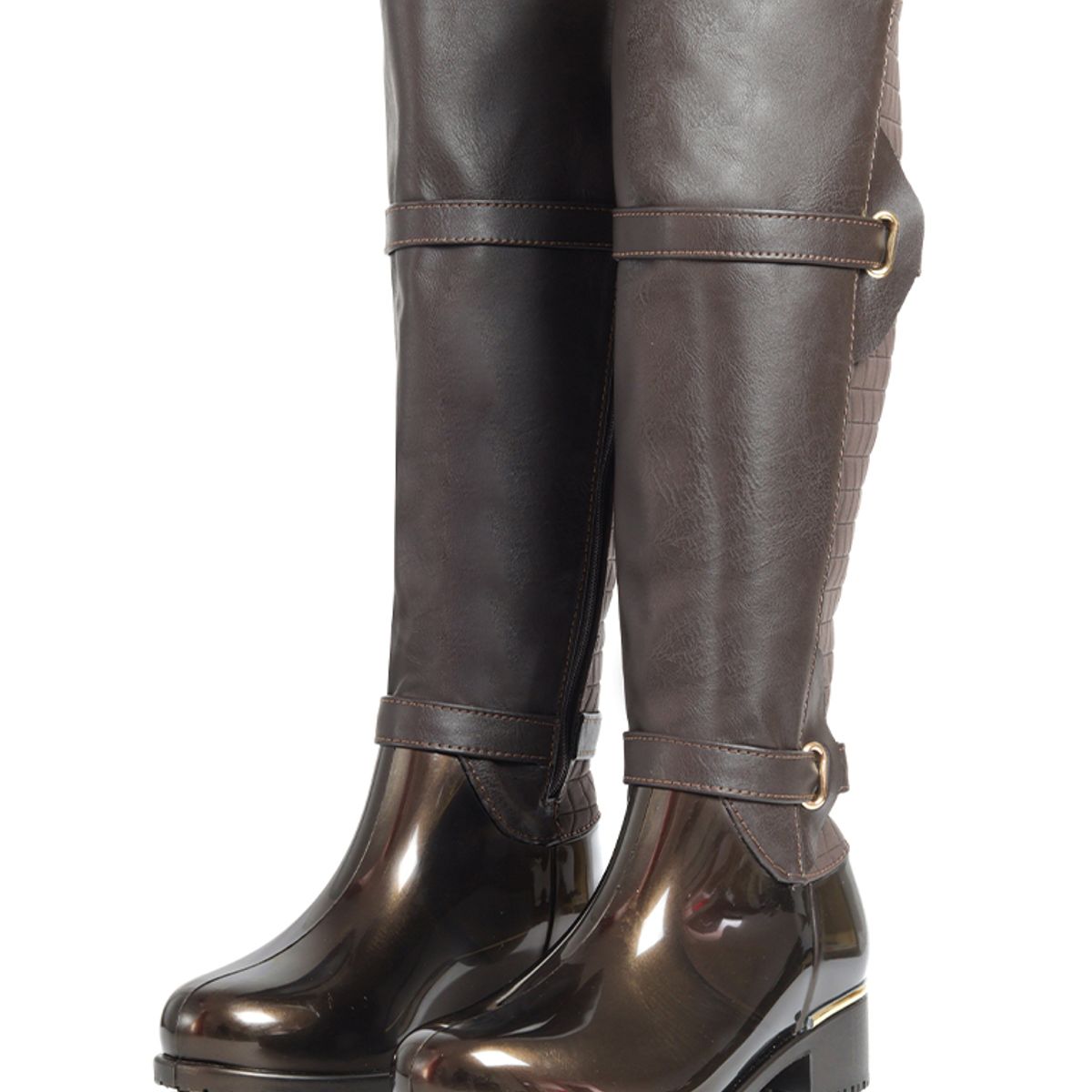 INCO - Botas Lluvia Mujer Café Thory Kissimi
