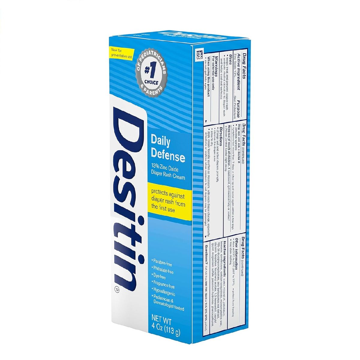 DESITIN - Desitin Crema Antipañalitis Rapido Alivio Tubo 113gr