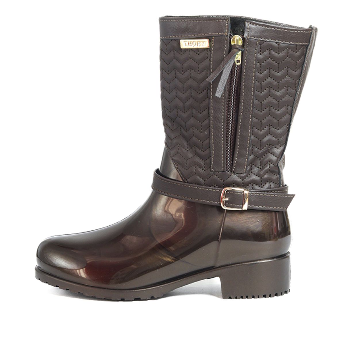 INCO - Botas Lluvia Mujer Café Thory Viena