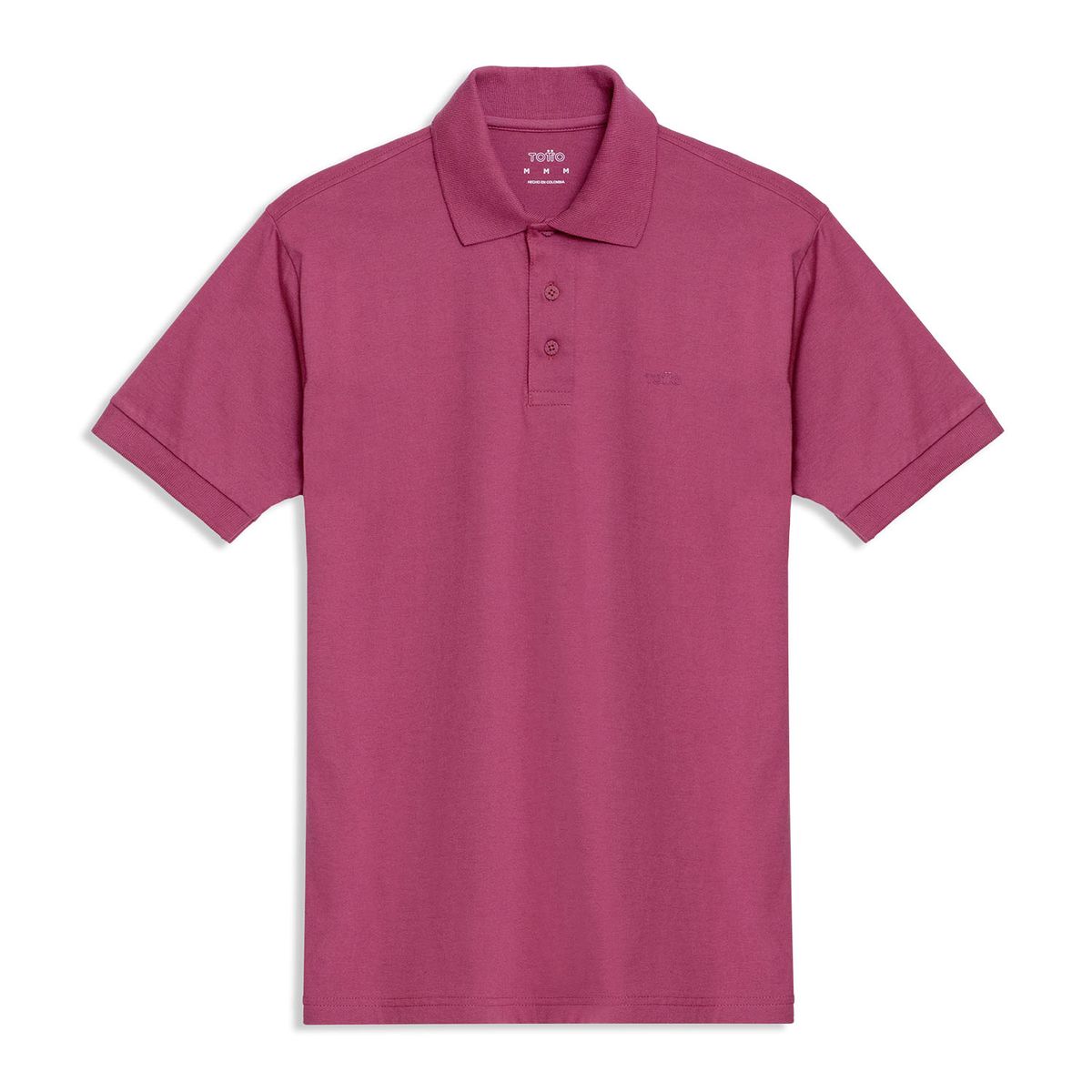 TOTTO - Camiseta Tipo Polo en Jersey para Hombre Totto Rosada Mkp
