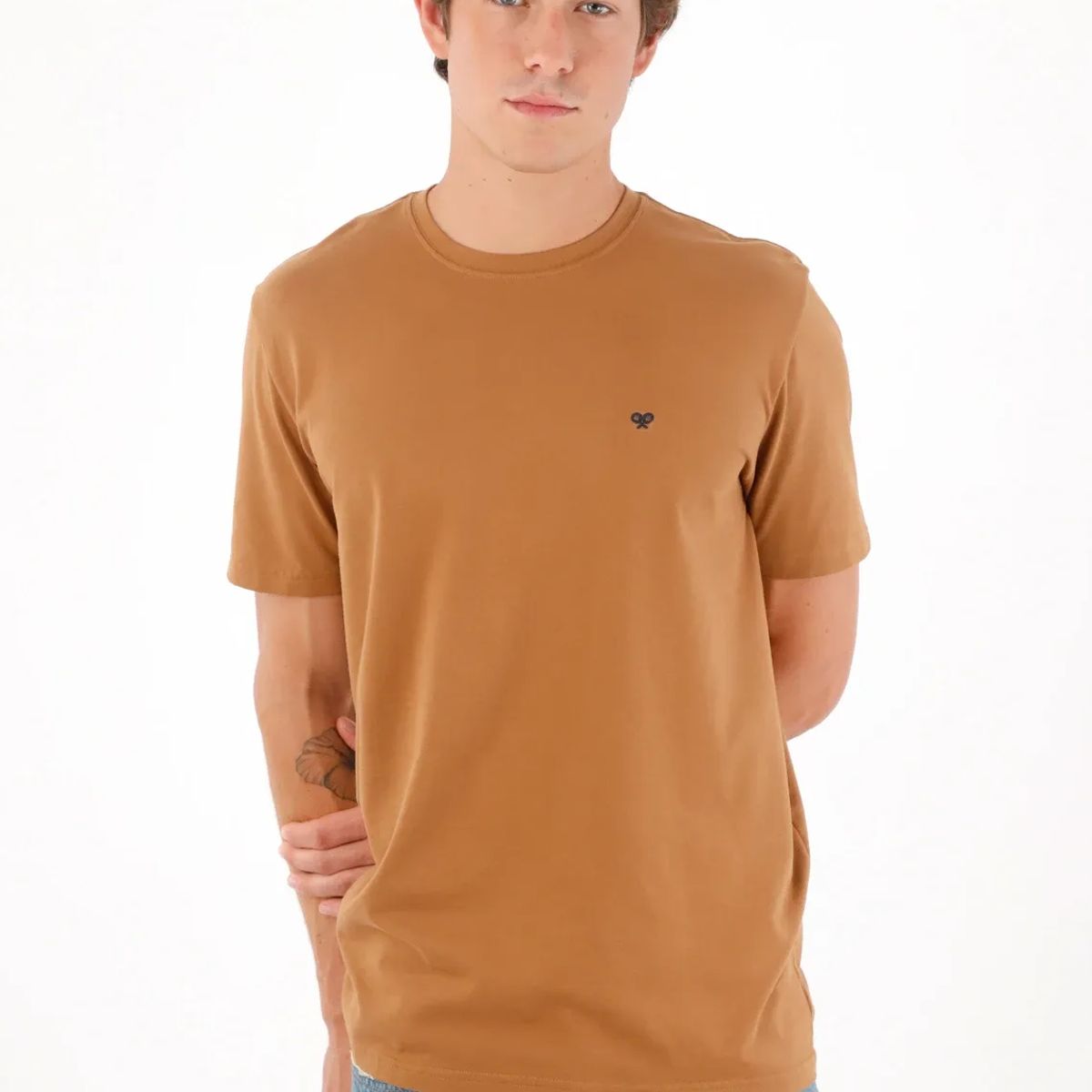 TENNIS - Camiseta  café para hombre