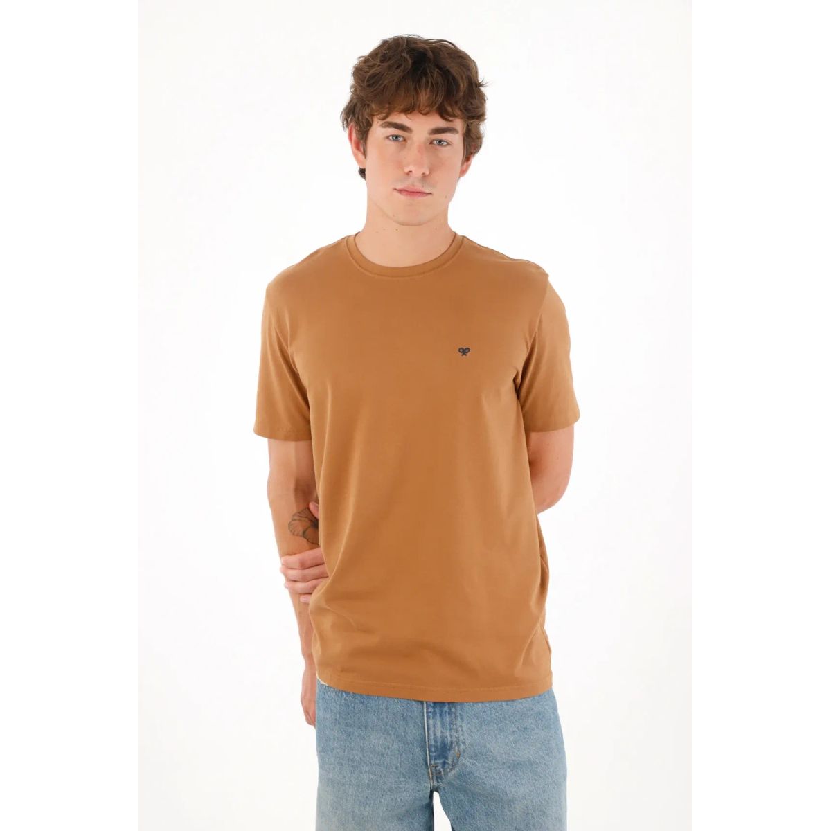 TENNIS - Camiseta  café para hombre