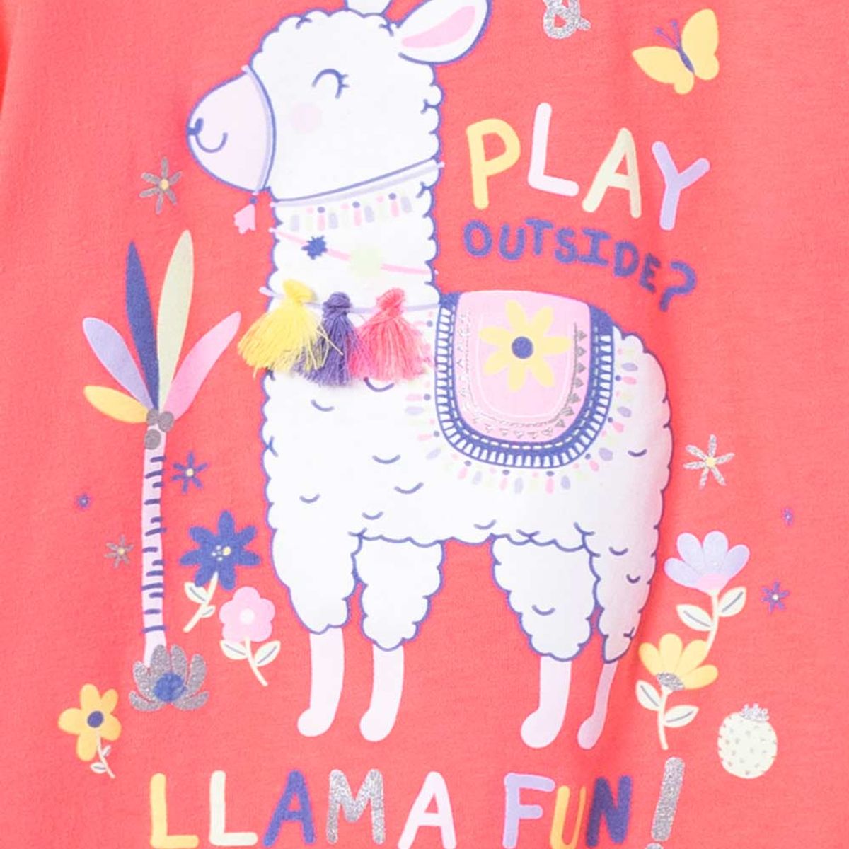 LITTLEMIC - Camiseta LittleMic manga corta coral para niña