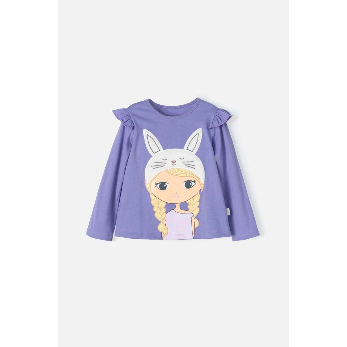 LITTLEMIC - Camiseta de LittleMic manga larga morada para niña