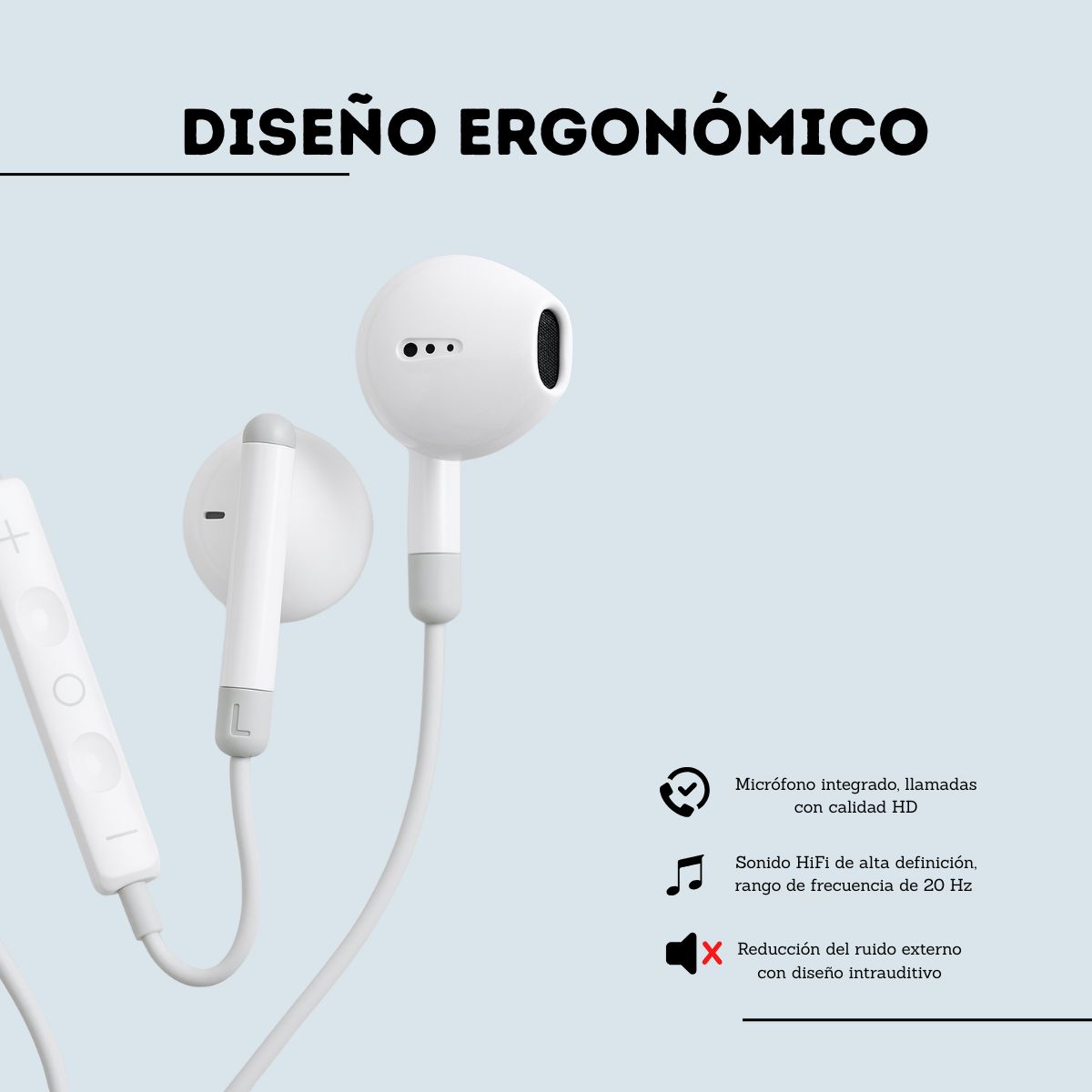 TECH - Audífonos Manos Libres Auricular Cable Micrófono Usb Tipo C