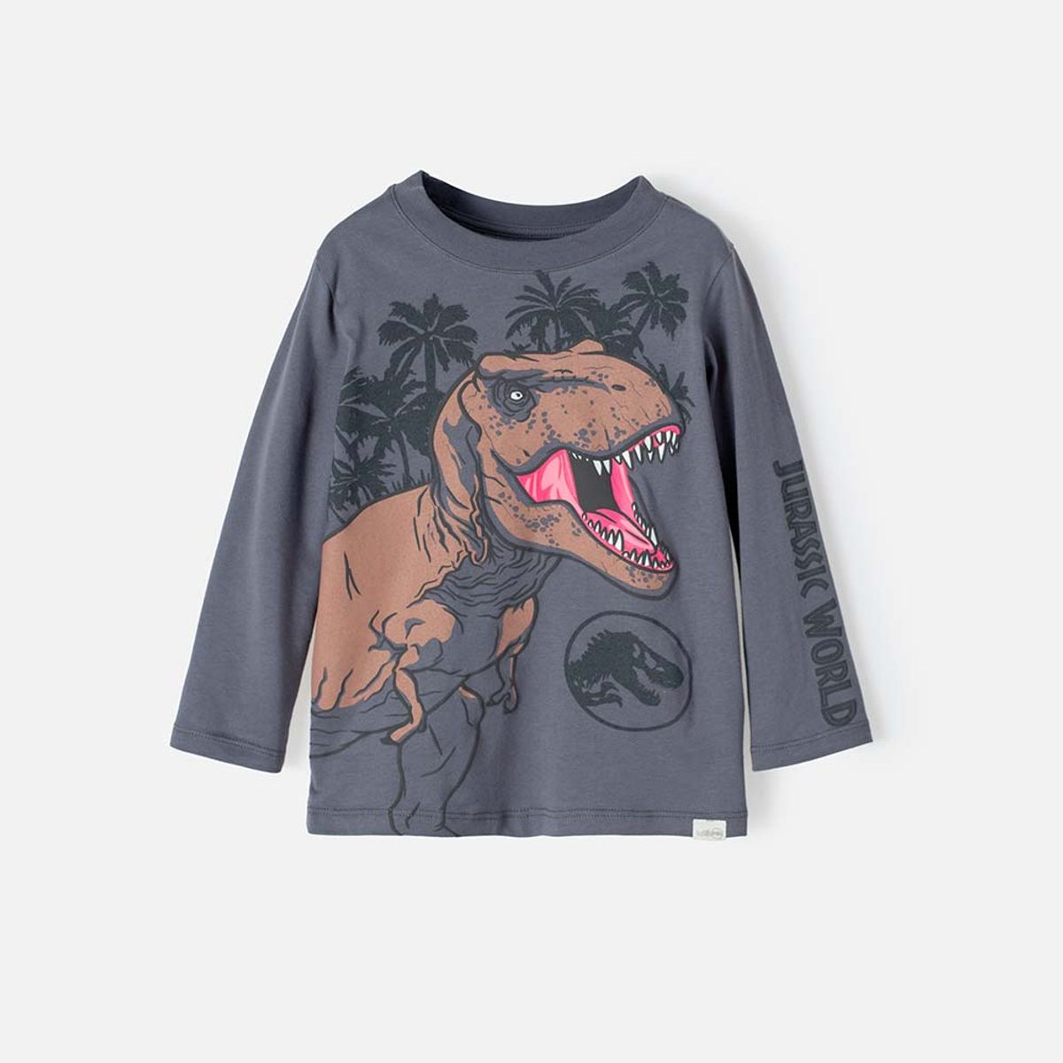 UNIVERSAL - Camiseta de Jurassic manga larga verde para niño