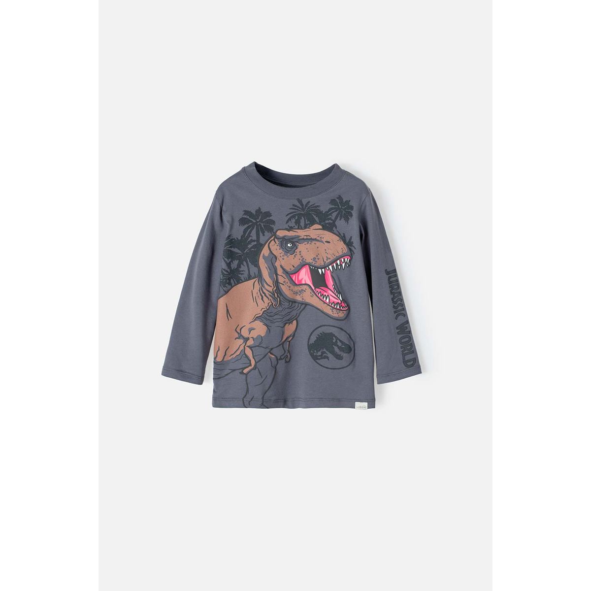 UNIVERSAL - Camiseta de Jurassic manga larga verde para niño