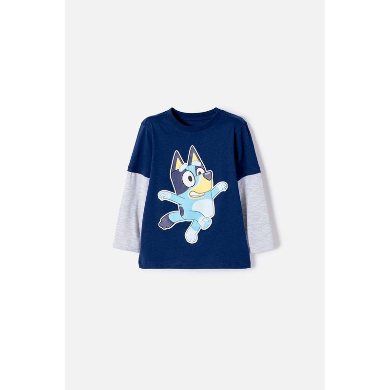 BLUEY - Camiseta Bluey manga larga para niño
