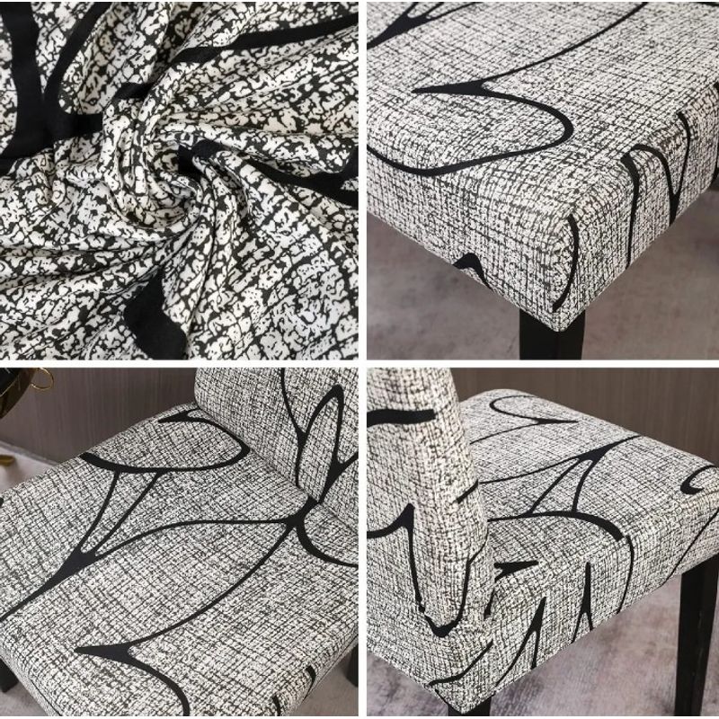 CHINA GLAZE - Protector para sillas comedor x4 Gris Claro Liso