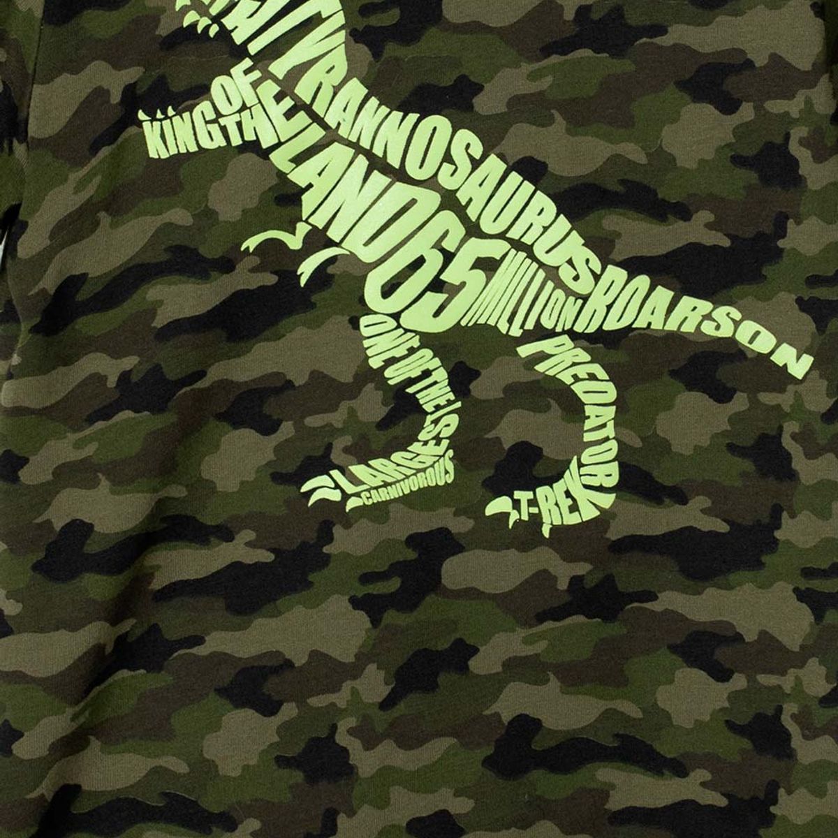 LITTLEMIC - Camiseta de LittleMic manga corta verde militar para nino