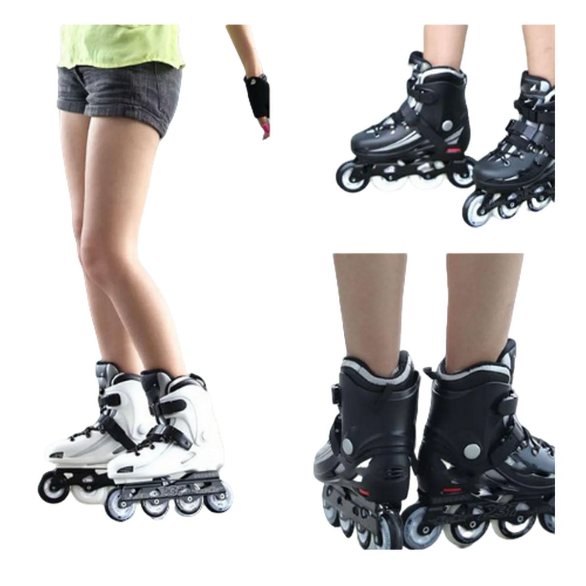 DISTRIONLINE - Cierre Juego De Correa Con Broche Patín Semiprofesional SET X2