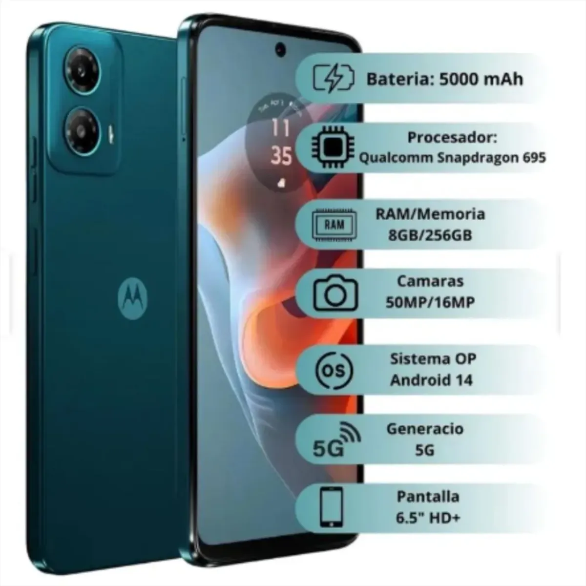 MOTOROLA - Celular Motorola G34 5G 256GB 8Ram Verde