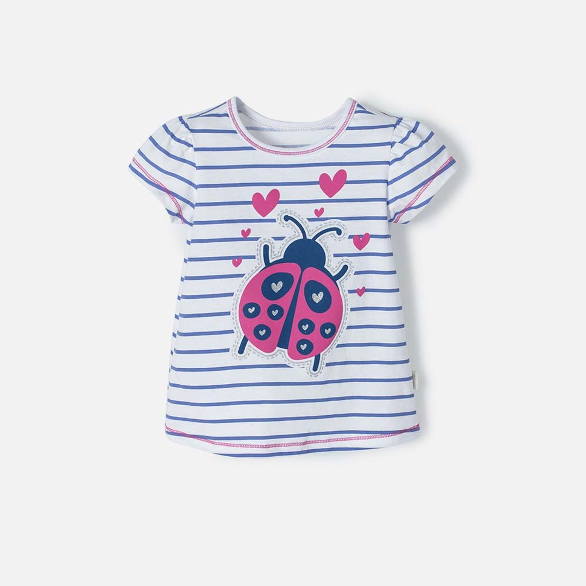 LITTLEMIC - Camiseta Littlemic con brillos para niña
