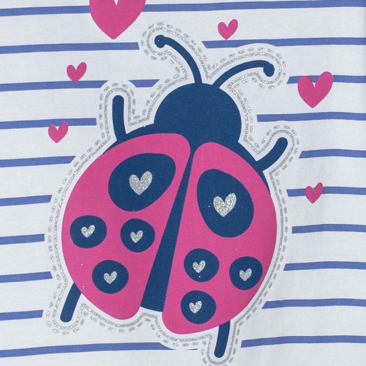 LITTLEMIC - Camiseta Littlemic con brillos para niña