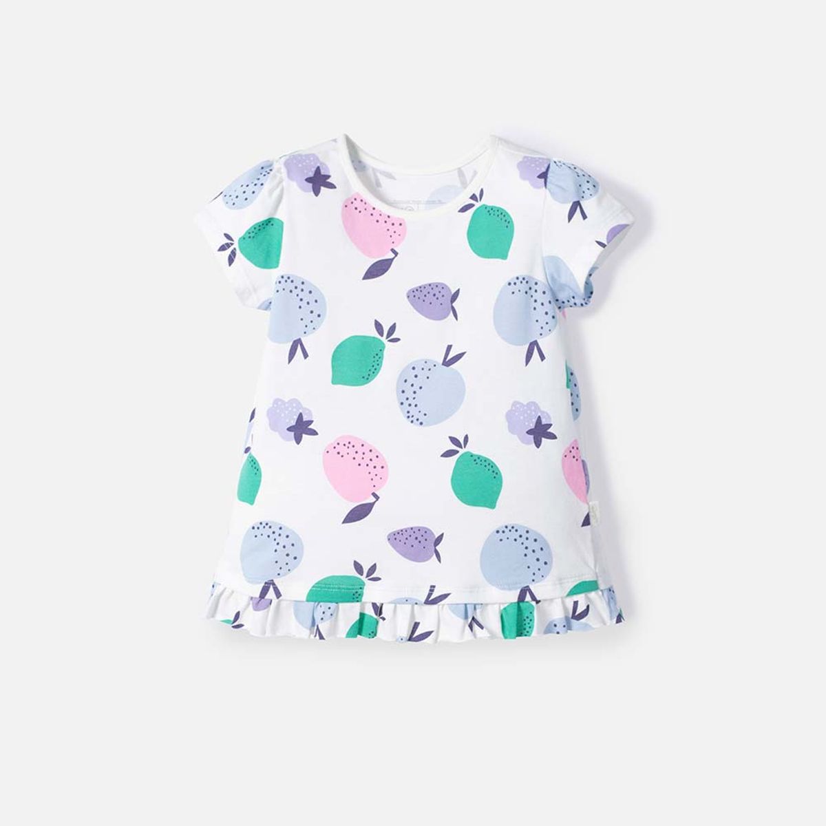 LITTLEMIC - Camiseta de Littlemic manga corta marfil para niña