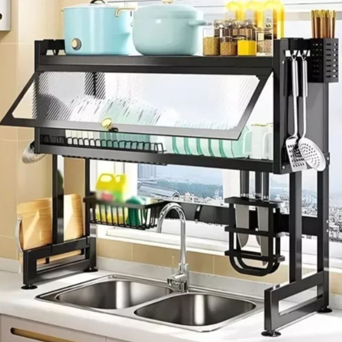 CHINA GLAZE - Escurridor de Loza con Tapa de 65 cm