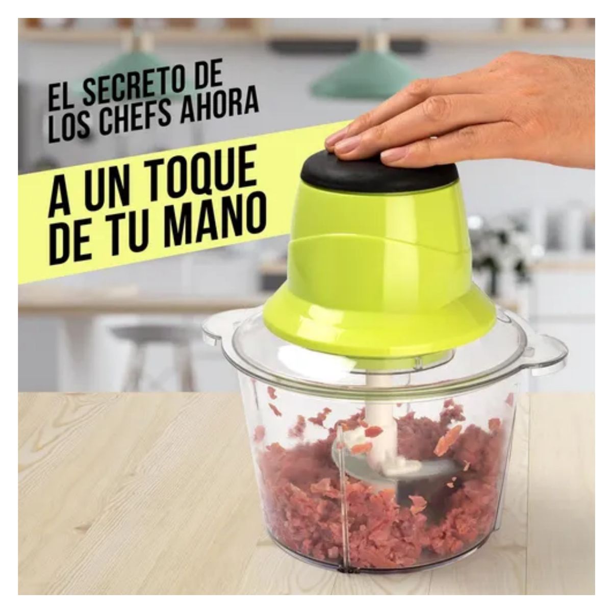 GENERICO - Picatodo Eléctrico Triturador Alimentos Carne 2L