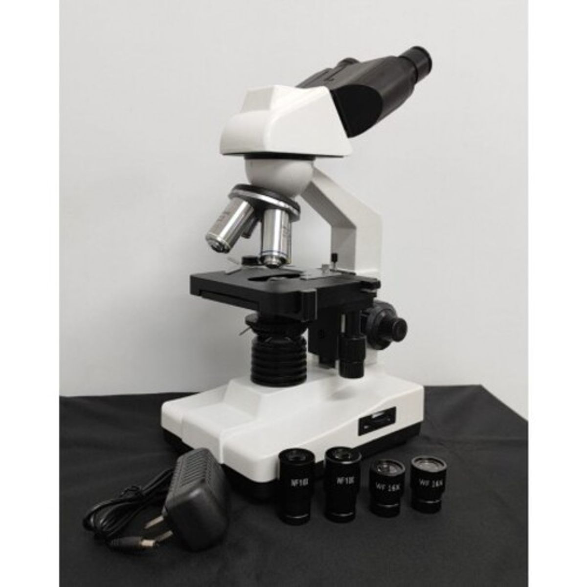 GENERICO - Microscopio Binocular Compuesto 40X-1600X con Objetivos PLAN