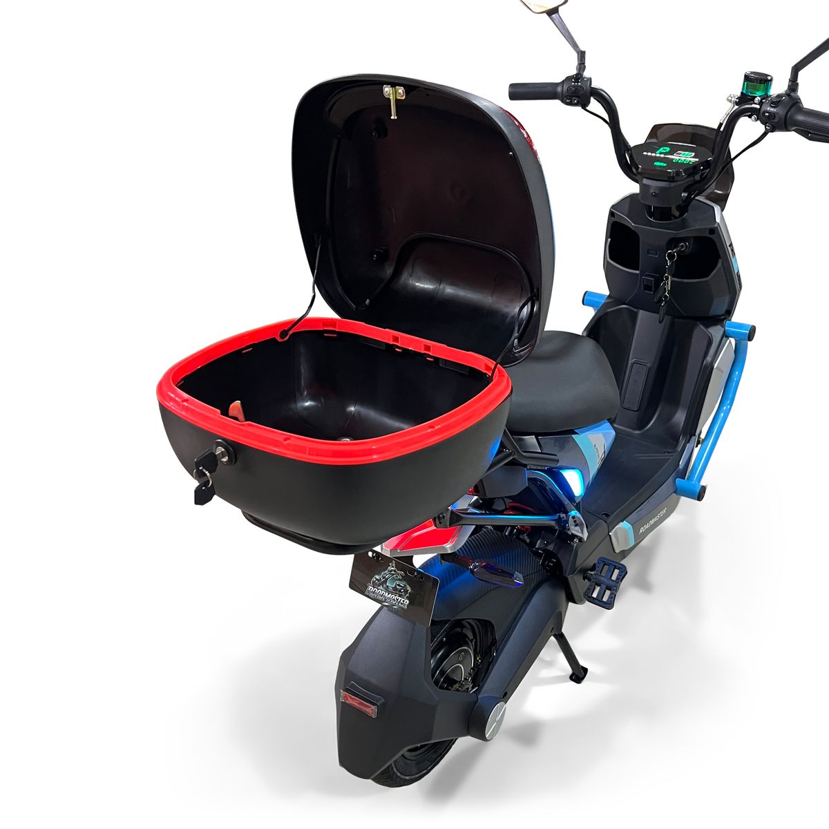 ROADMASTER - Bicicleta Eléctrica Roadmaster Águila PRO 60v GrisAzul +Baul