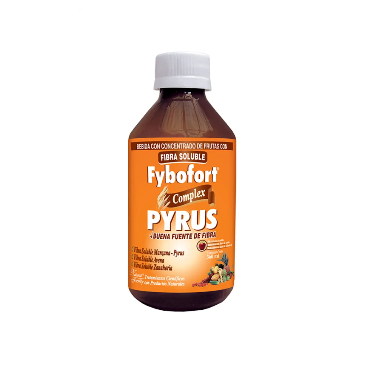 NATURAL FRESHLY - SUPLEMENTO CON PYSILLIUM CONCENTRADO DE FRUTAS Y VITAMINAS FYBOFORT