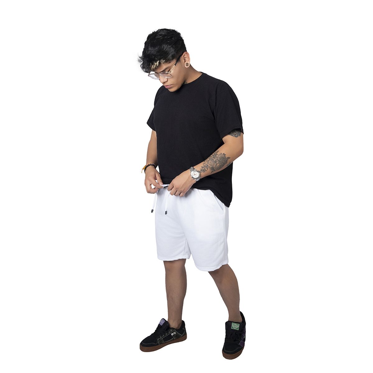 ADVANCE - Pantaloneta Bermuda deportiva Casual en Algodon para hombre