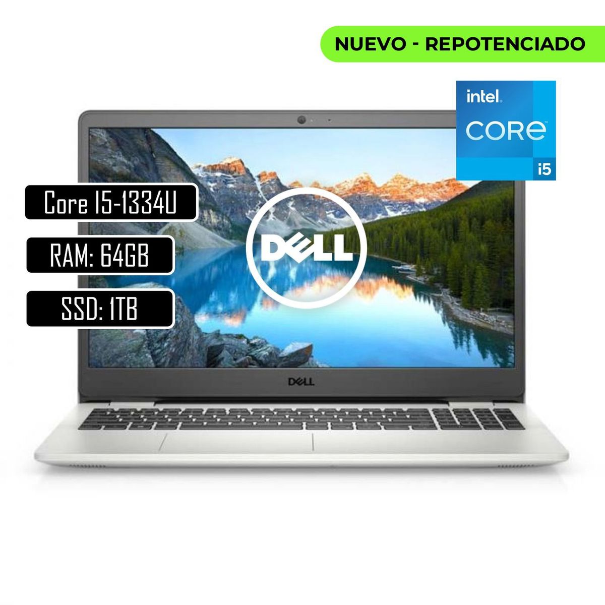 DELL - PORTATIL DELL INSPIRON Intel Core i5-1334U 15.6" FHD 64GB RAM 1TB SSD Windows 11 Pro