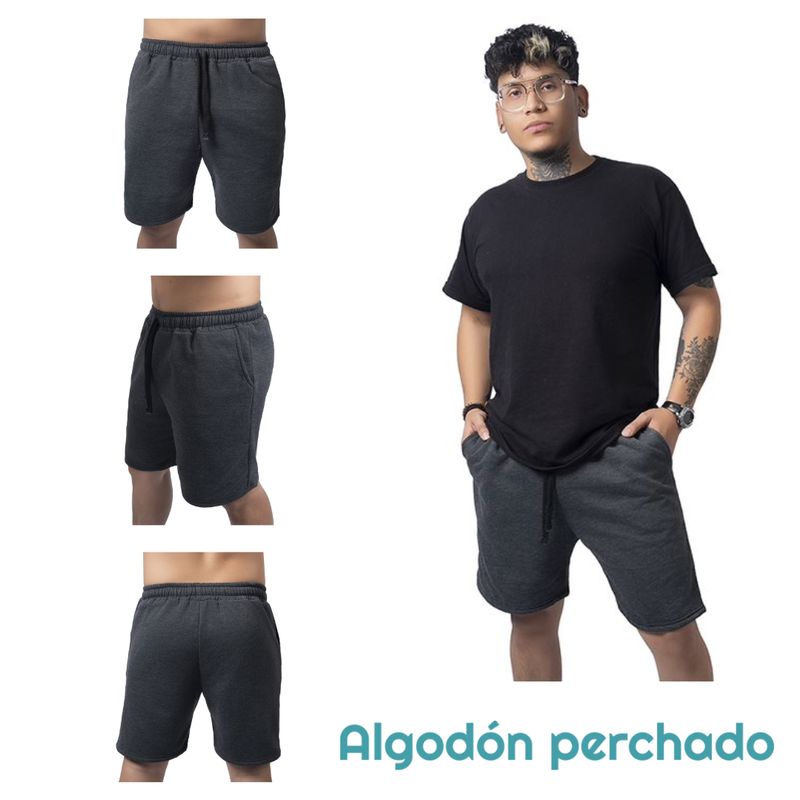 GENERICO - Pantaloneta Bermuda deportiva Casual en Algodon para hombre