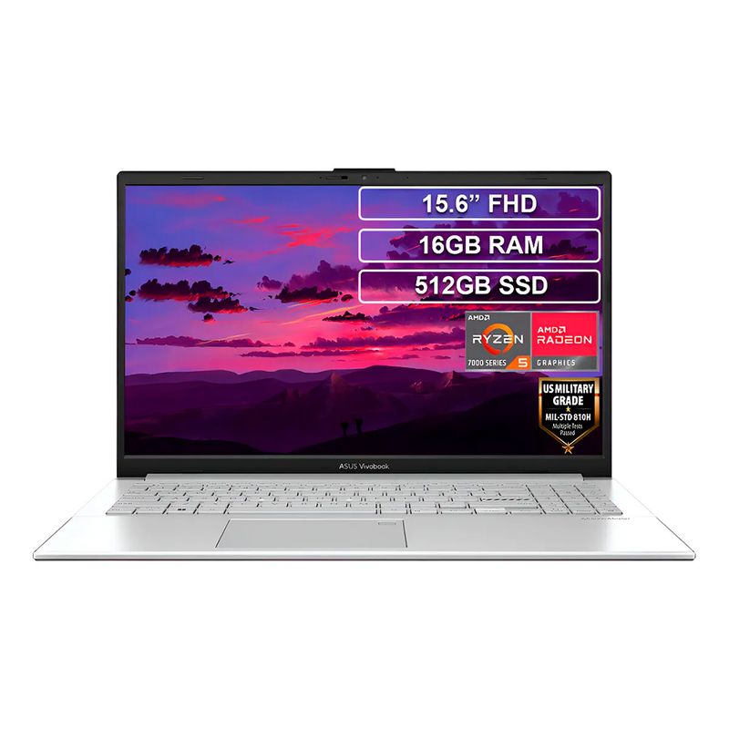 ASUS - Portatil Asus E1504fa-nj1581 Ryzen 5-7520u Ram 16gb Ssd 512gb