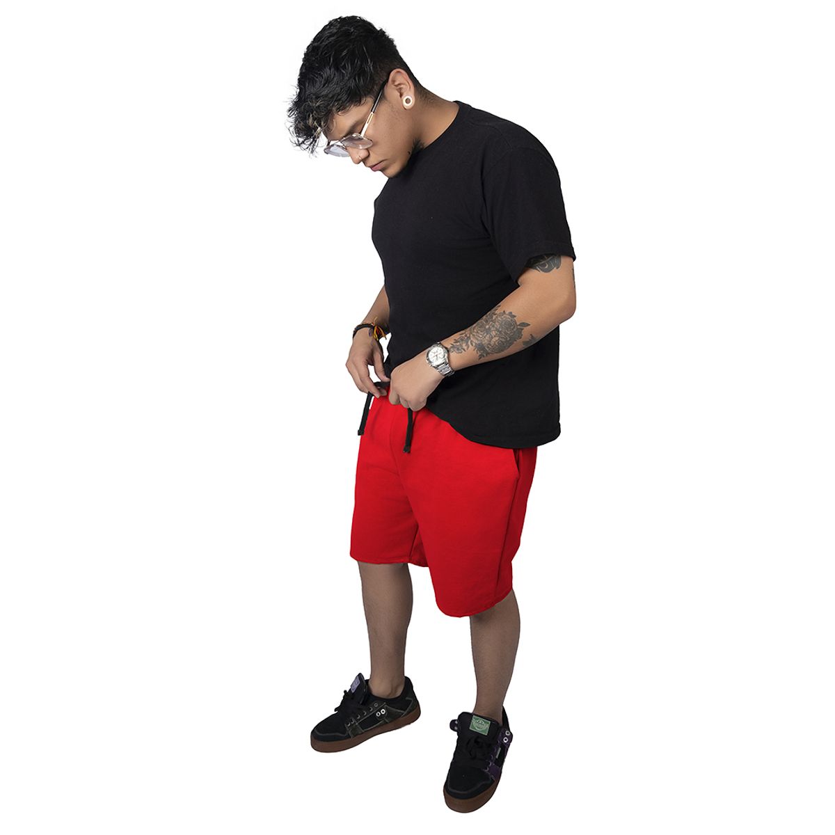 ADVANCE - Pantaloneta Bermuda deportiva Casual en Algodon para hombre