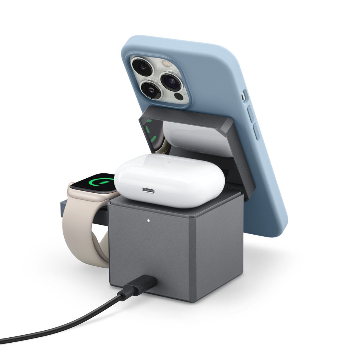 ANKER - cargador Anker 3-in-1 Cube con MagSafe para apple