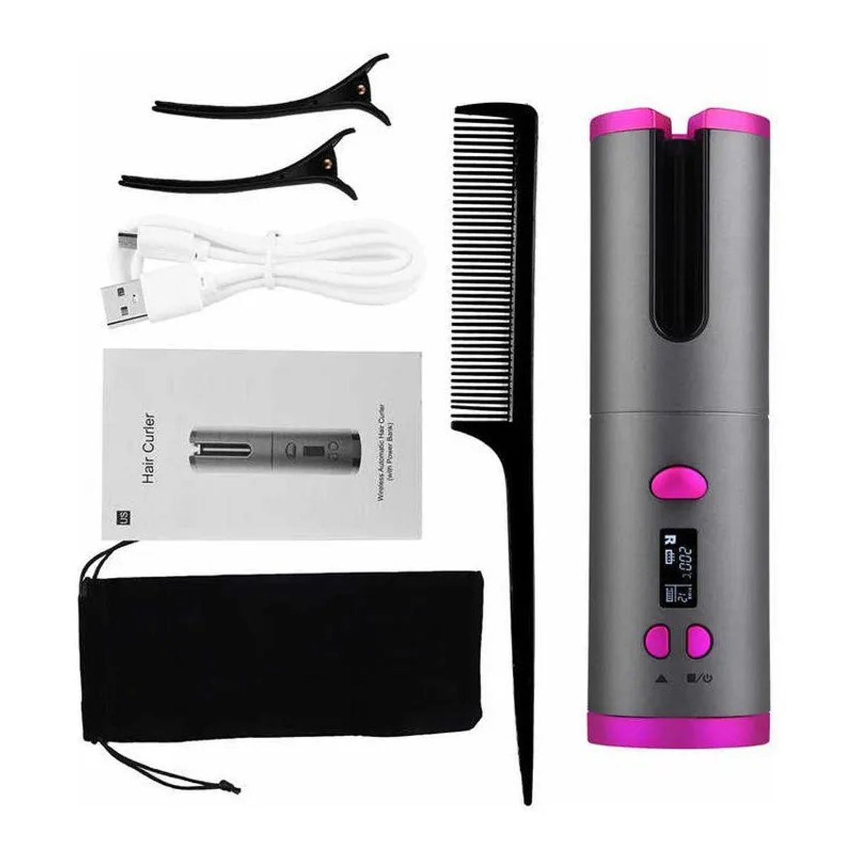 GENERICO - Rizador Cabello Automatico Inalambrico Recargable