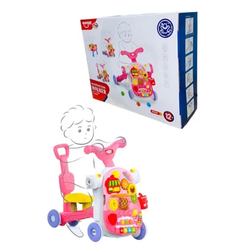GENERICO - Andadera Para Bebe y Mesa De Actividades: Musical 3 En 1.