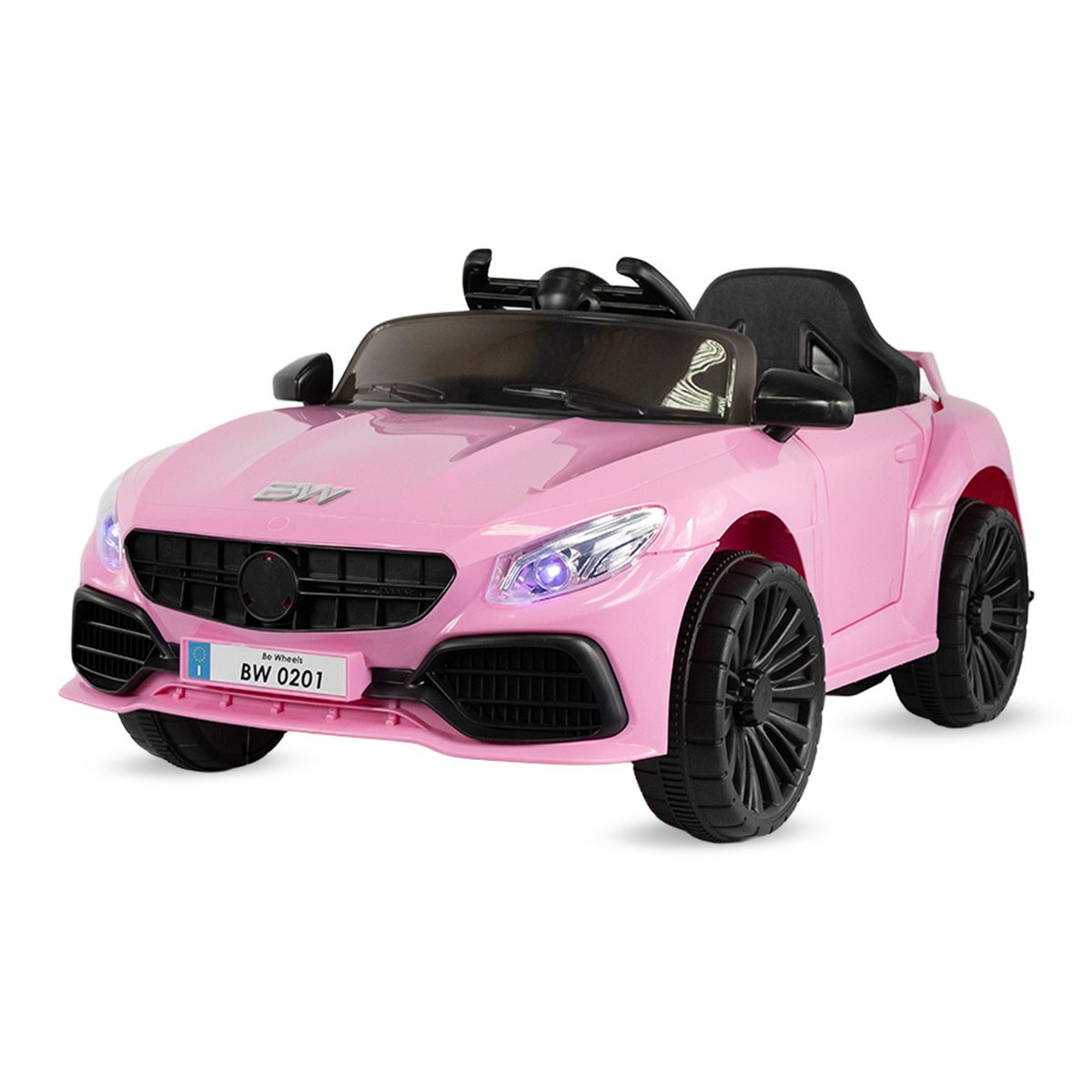 PRINSEL - Carro electrico Niño Montable Tipo Racing Sport Pink 6V