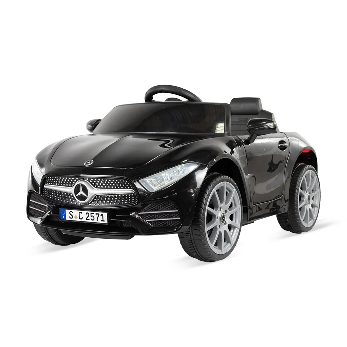 PRINSEL - Carro Moto Eléctrico Niño Montable Mercedes Benz Cls 350 Negro  12V