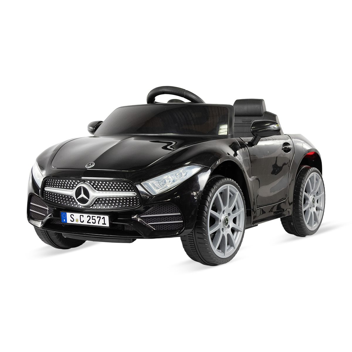PRINSEL - Carro Moto Eléctrico Niño Montable Mercedes Benz Cls 350 Negro  12V
