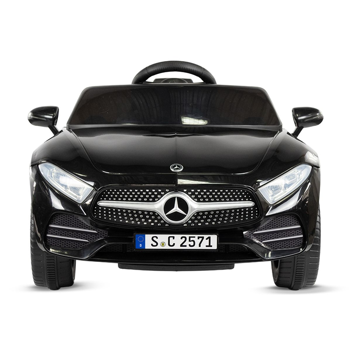 PRINSEL - Carro Moto Eléctrico Niño Montable Mercedes Benz Cls 350 Negro  12V