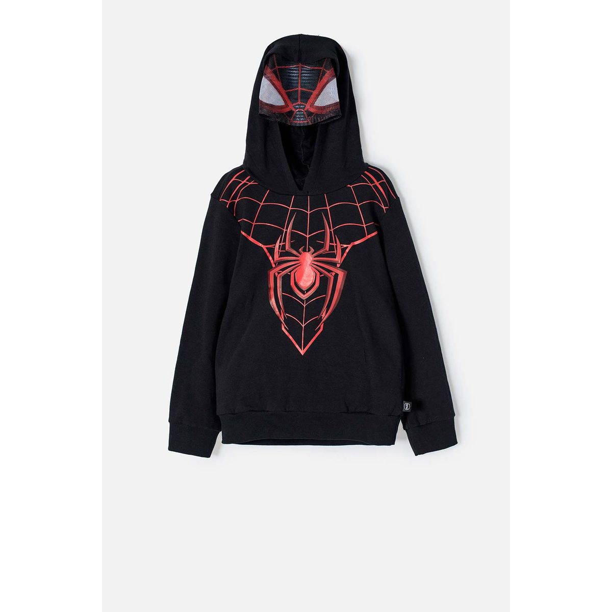 MARVEL - Buzo de Spider-man con capucha negro para niño